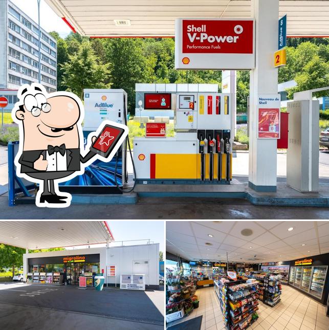 Questa è la immagine che mostra la esterno e interni di Shell