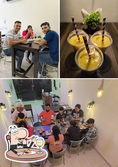 Among different things one can find food and interior at Shalom South Indian Restaurant
