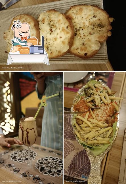 Garlic bread at Chahal Pahal Fine Dine