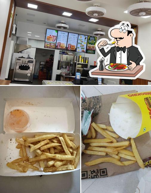 This is the image displaying food and interior at Jumboking burger