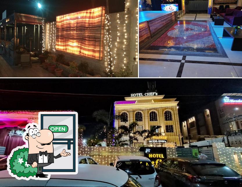 The picture of exterior and interior at Hotel Chef and Restaurant