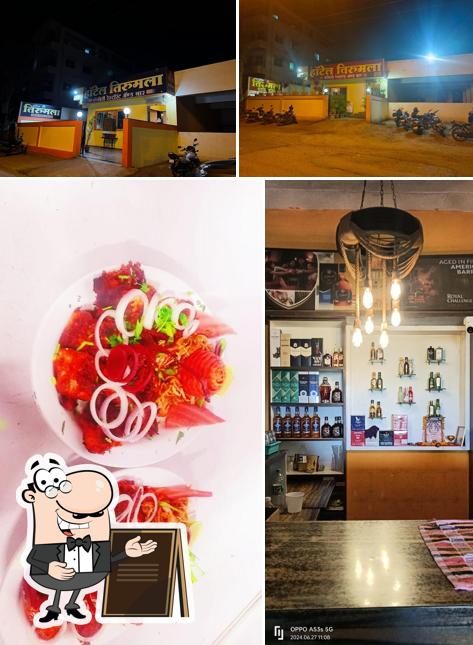 Check out the picture displaying exterior and food at Hotel Tirumala