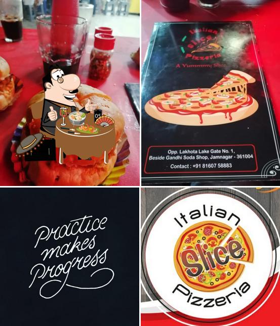 Food at Italian Slice Pizzeria