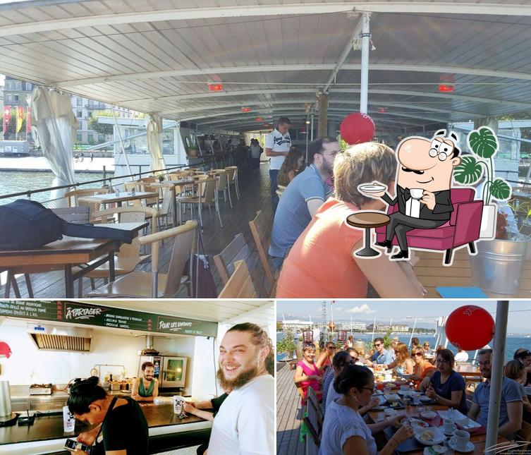 Gli interni di Bateau Genève