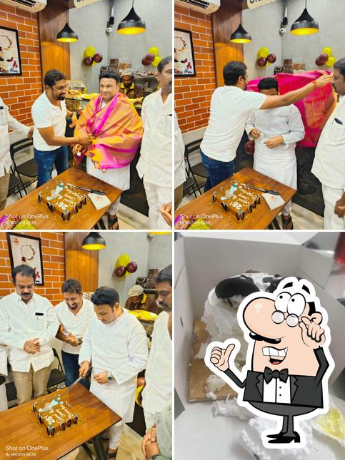 Take a seat at one of the tables at Brown Bear Bakers, Nizamabad