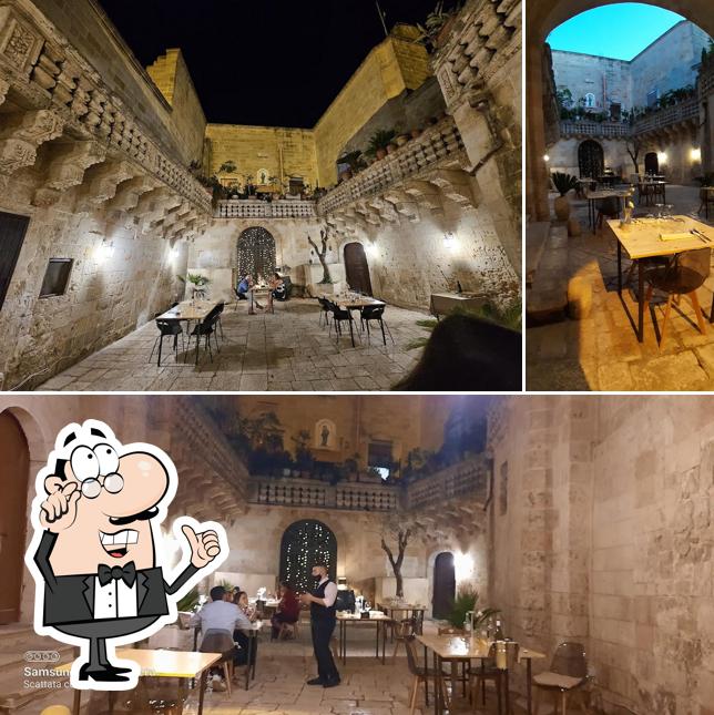 Gli interni di All’Hostaria