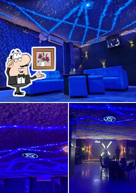 Cafe X is distinguished by interior and food