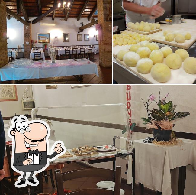 Gli interni di Trattoria Tre Scalini