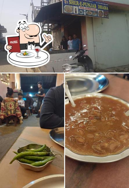 Check out the picture showing food and exterior at Kuku's Shere Punjab