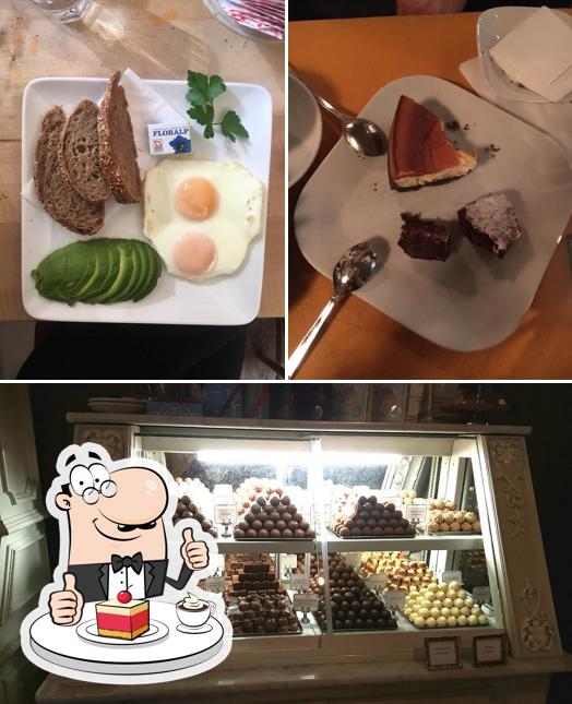 Café Henrici serve un'ampia varietà di dolci