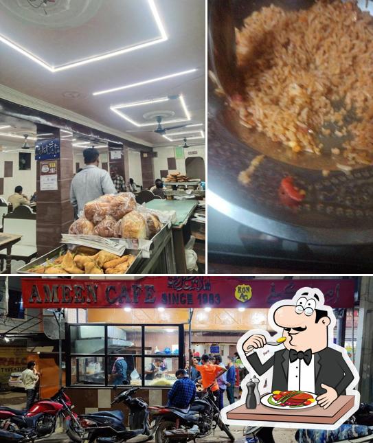 The picture of Ameen Cafe’s food and exterior