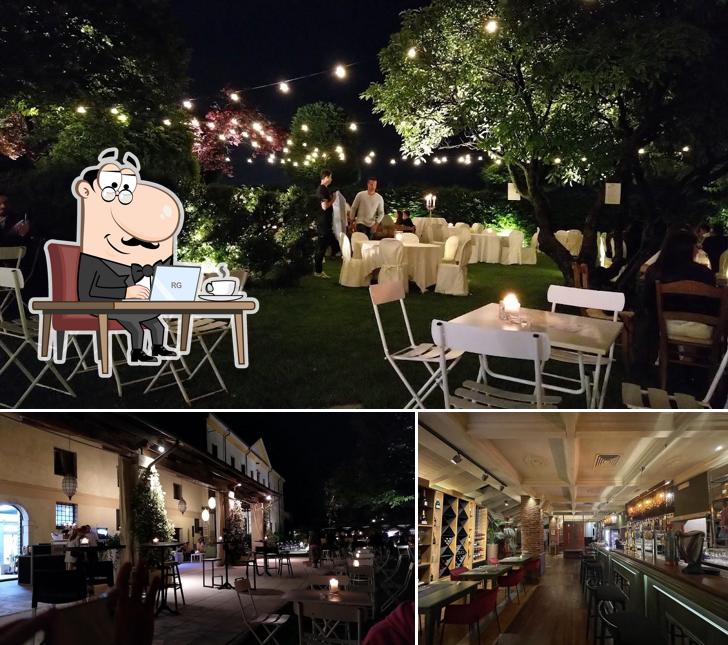 Dai un'occhiata agli interni di Osteria Moderna