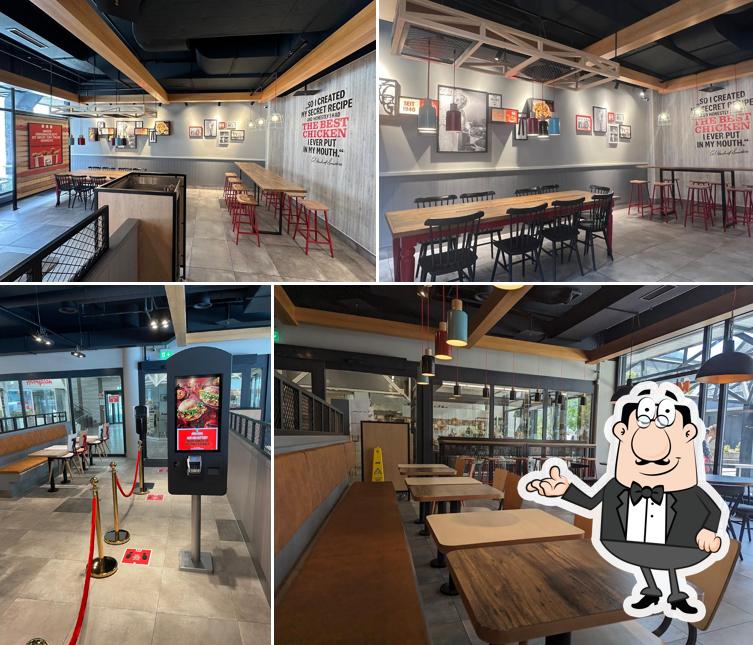 Gli interni di Kentucky Fried Chicken