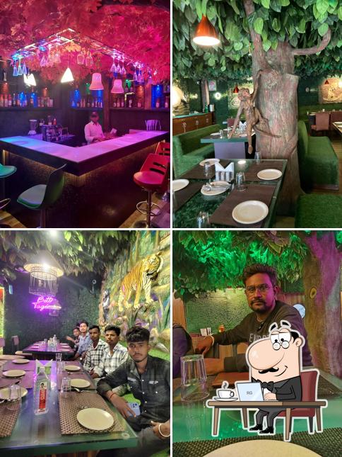 The interior of Jungle restaurant
