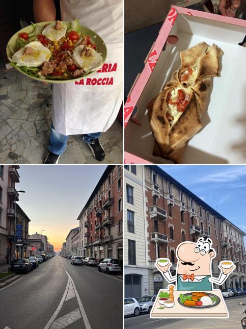 La cibo e esterno del ristorante