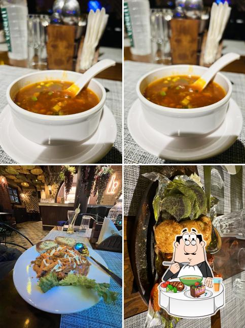 Hot and sour soup at Limone Lounge