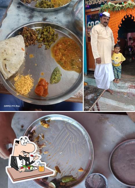 This is the image displaying food and interior at Sri Guru Veerebhadreshwara Lingayat Khanavali