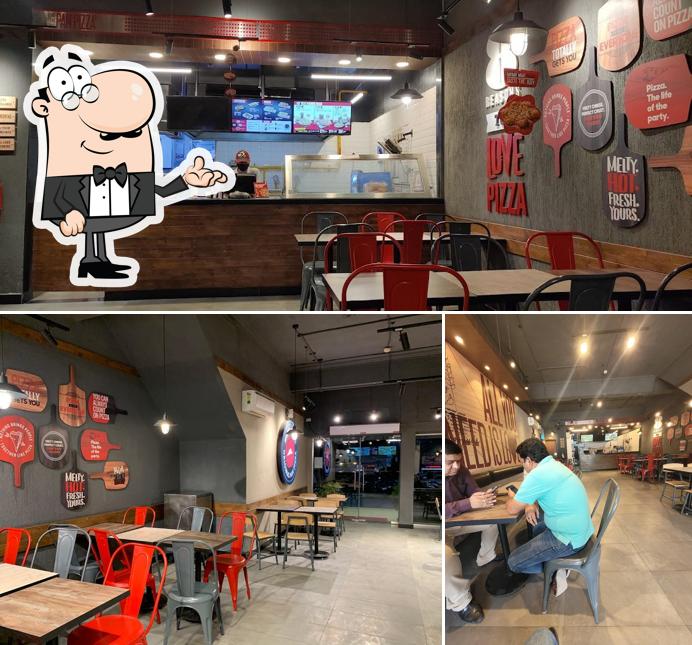 The interior of Pizza Hut Baltana, Zirakpur