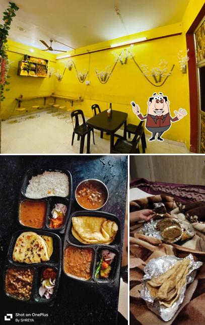 Among different things one can find food and interior at Kake De Chole Bhature