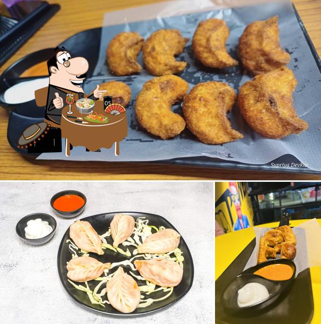 Food at Rowdy Momo Cafe