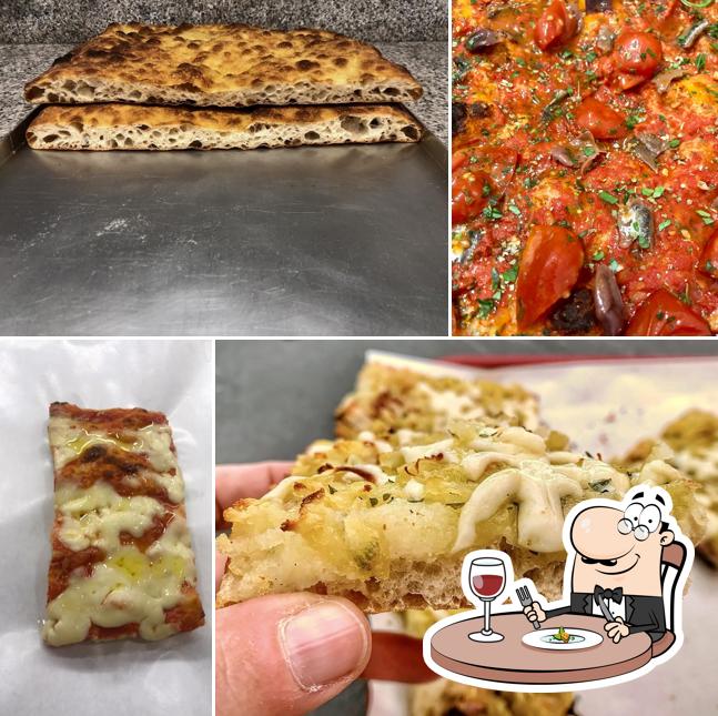 Cibo al Wow Pizza in teglia