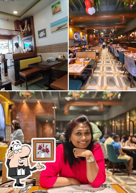 The interior of Malvan Hotel, Vashi