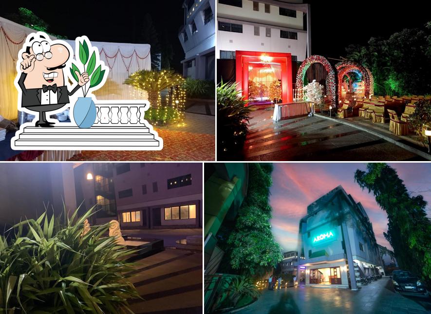 You can get some fresh air at the outside area of Aroma Hotel - Best Hotel in Latur