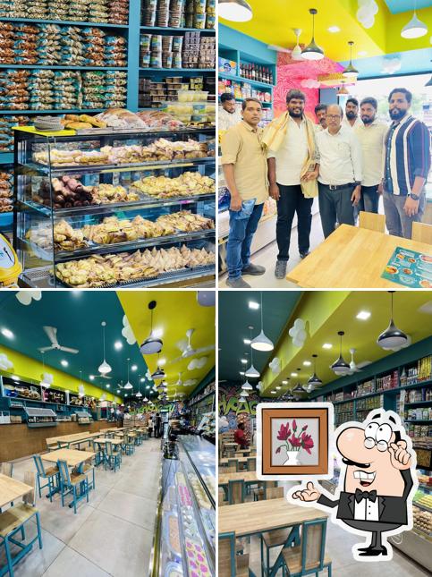 The interior of Pushpagiri Sweets & Bakes