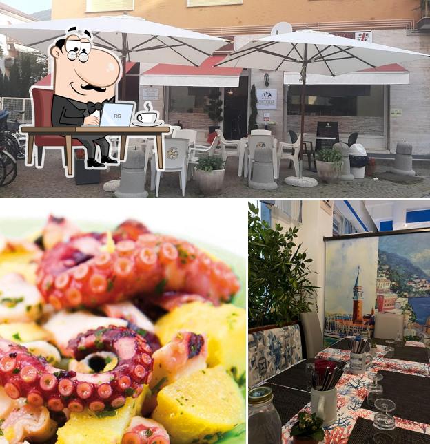 Gli interni di Osteria da Marco