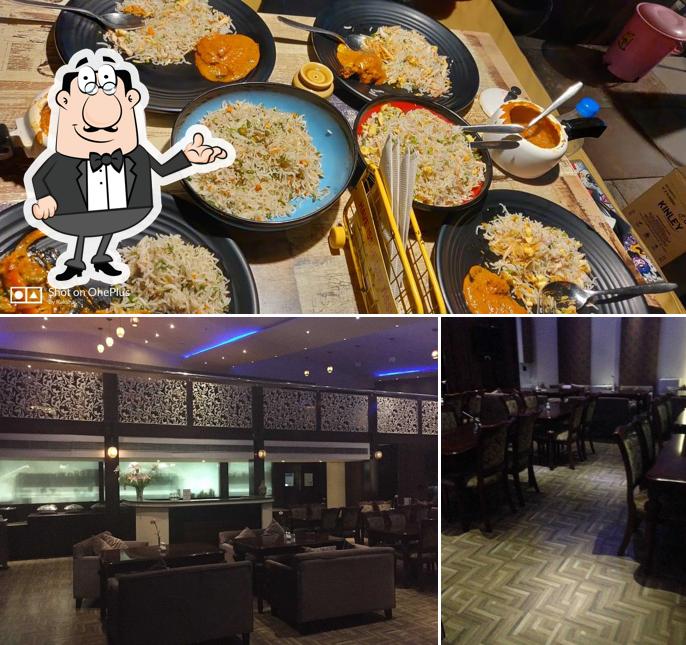 The photo of The Oasis’s interior and food