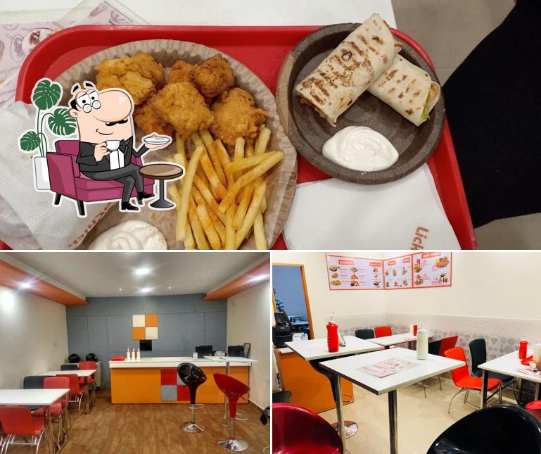 The photo of interior and food at LickaChick Restaurant