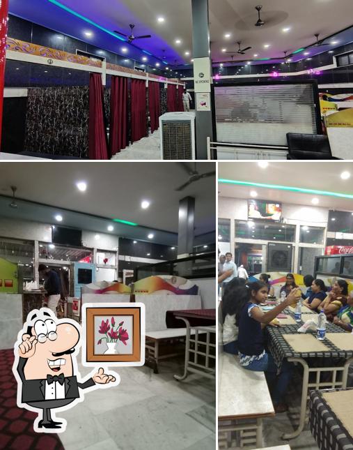 The interior of Hotel Delhi Darbar Veg & Nonveg