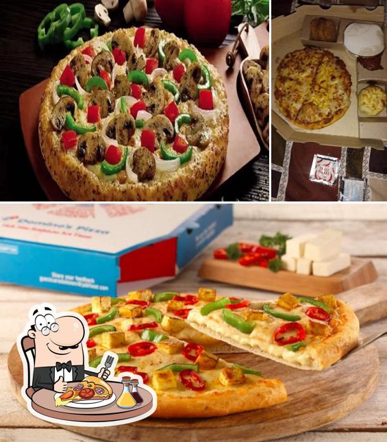 Pick pizza at Domino's Pizza