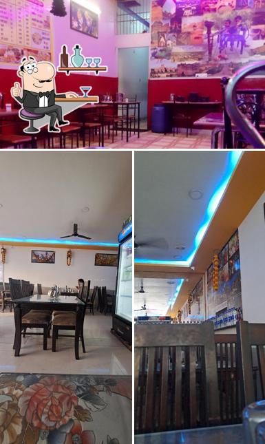 The interior of Balaji Rajasthani Thali & Restaurant