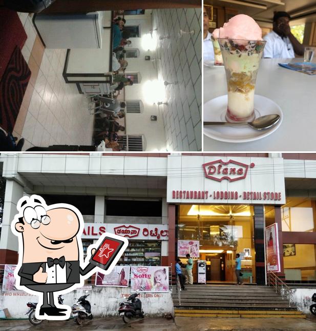 Check out the outside part of Hotel Diana