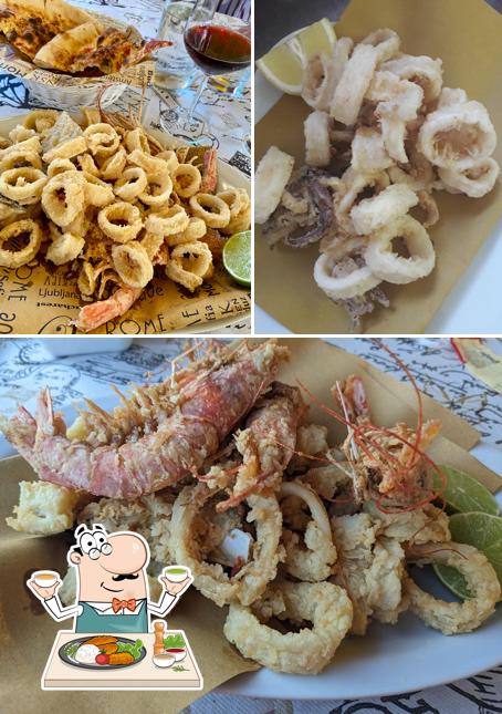 Calamari fritti al Ristorante Il Leone