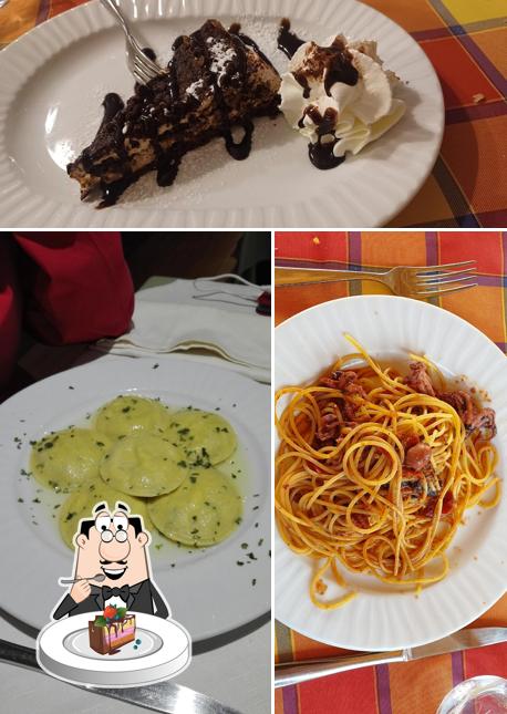 Torta al cioccolato al Trattoria Col di Salce
