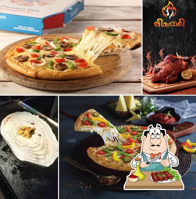 Order meat meals at THEEPORI CHICKEN