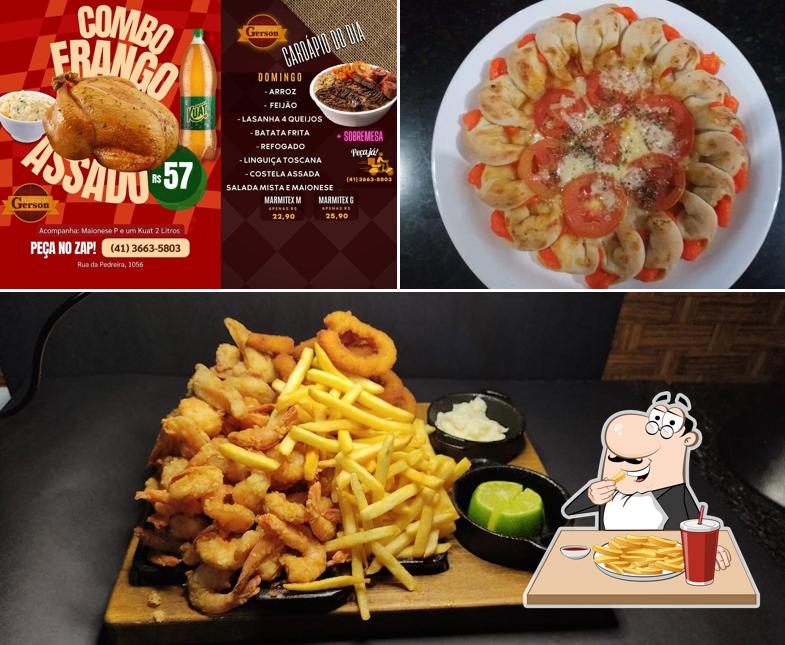 Batata frita em Pizzaria do Gerson