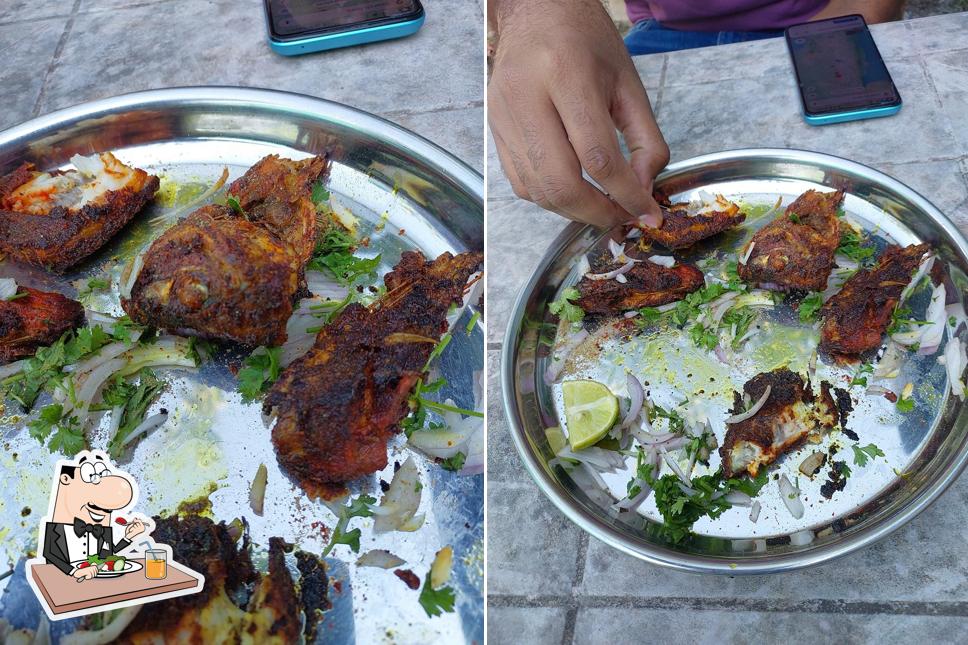 Food at Khan chacha fish hotel