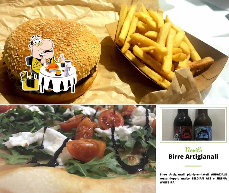 Questa è la immagine che presenta la cibo e birra di VORTICE DI SAPORI pizzeria e hamburgeria d'asporto