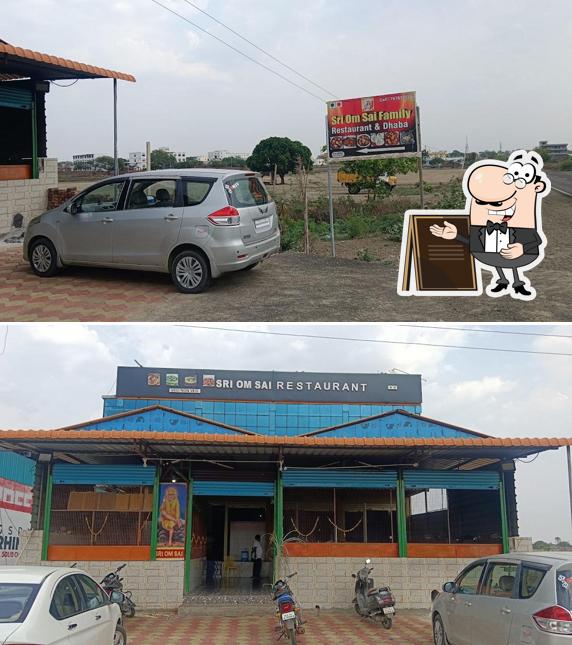 The exterior of Sri Om Sai Family Restaurant & Dhaba