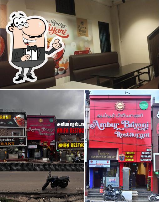 This is the photo depicting exterior and interior at AMBUR BRIYANI