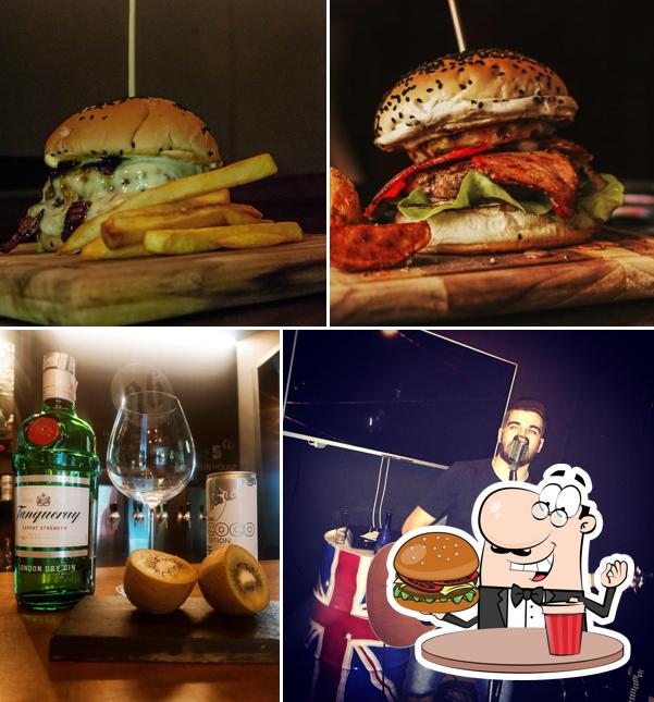 Hambúrguer em Gauss Bier Pub