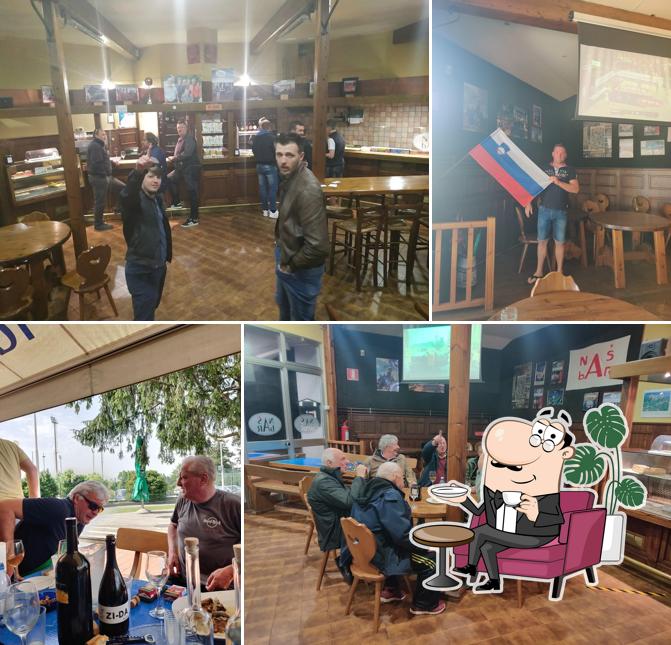 Gli interni di Naš Bar