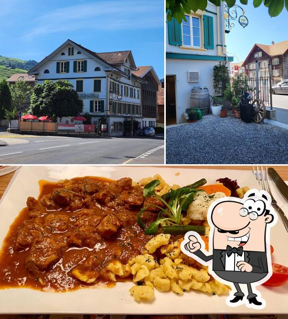 Tra le diverse cose da Restaurant Ochsen si possono trovare la esterno e cibo