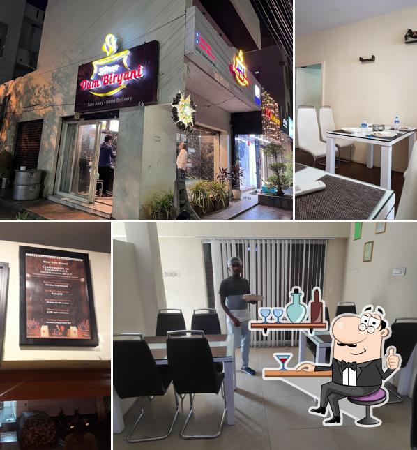 Take a seat at one of the tables at Silver Dum Biryani