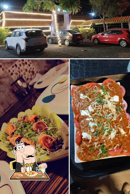 Take a look at the picture showing food and exterior at HOTEL MANGALMURTI FAMILY RESTAURANT VEG AND NONVEG