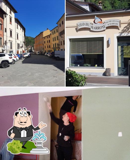 Puoi goderti l'aria fresca da seduto all'esterno di Teatro Caffè Marradi