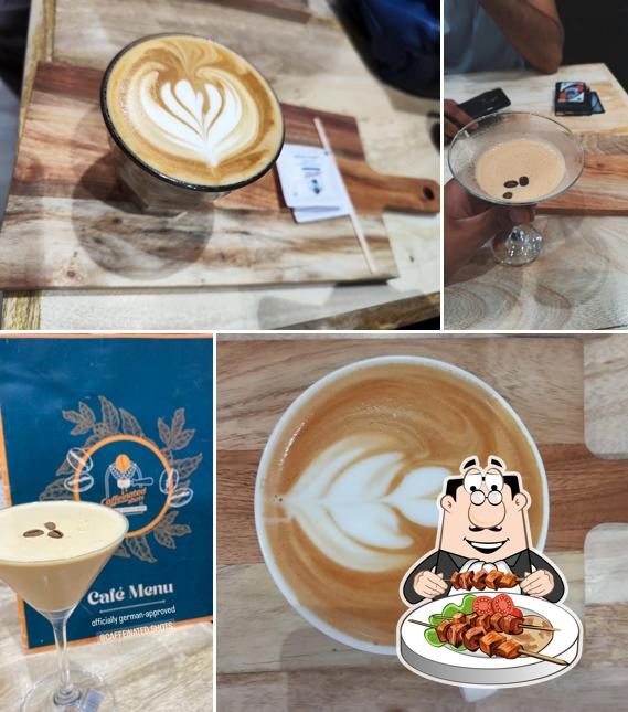 Food at Caffeinated Shots Cafe